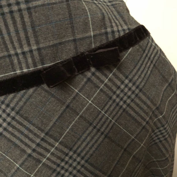 Maurice’s Gray and Blue Plaid Skirt with Trim - Picture 4 of 6